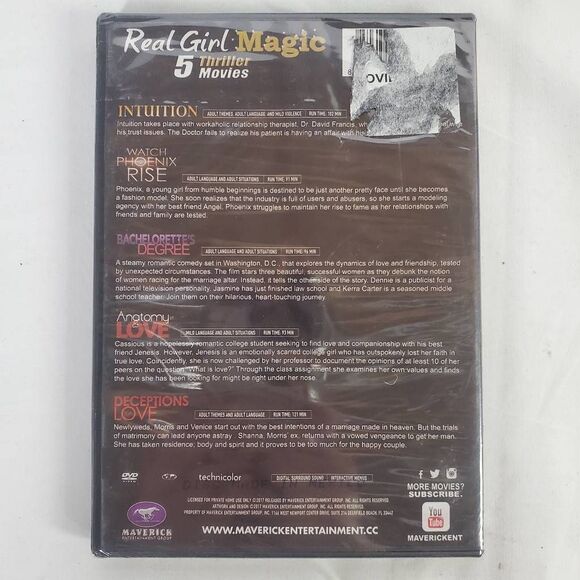Real Girl Magic – 5 Thriller Movies DVD - Picture 2 of 2